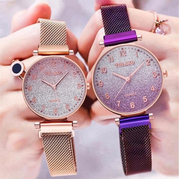 

wristwatches women's watch starry sky women watches bracelet ladies wristwatch female clock relogio feminino zegarek damski, Slivery;brown