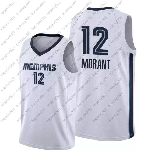 

2021 men 12 ja morant jersey 77 luka 23 mj doncic basketball jerseys, Black;red