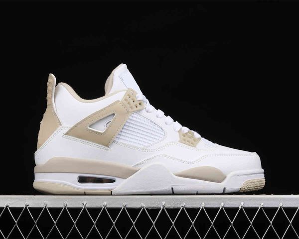 

sand jumpman 4 4s shoe white gold mens womens basketball shoes