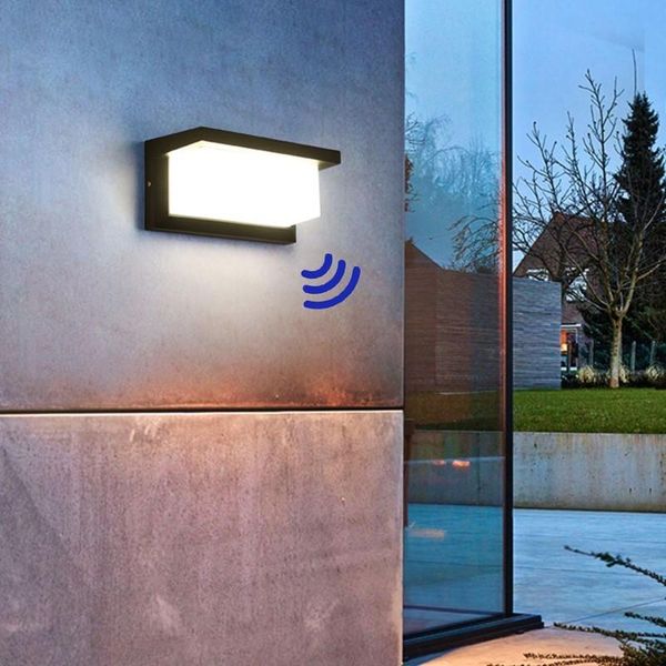 

outdoor wall lamps led lamp ip65 waterproof light motion sensor lighting porche