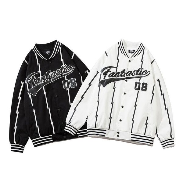 

men's jackets 2021men and women bomber street jacket letter embroidery cotton baseball spring harajuku college outwear sports, Black;brown