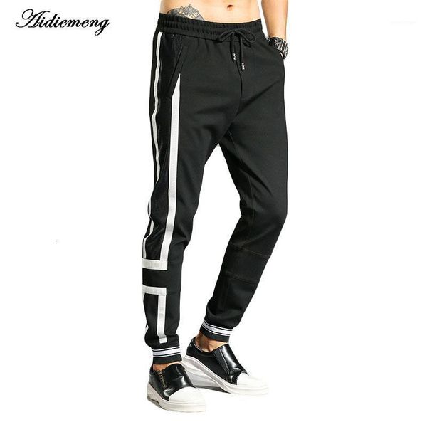 

men's pants (spring sports informal elastic pants), Black