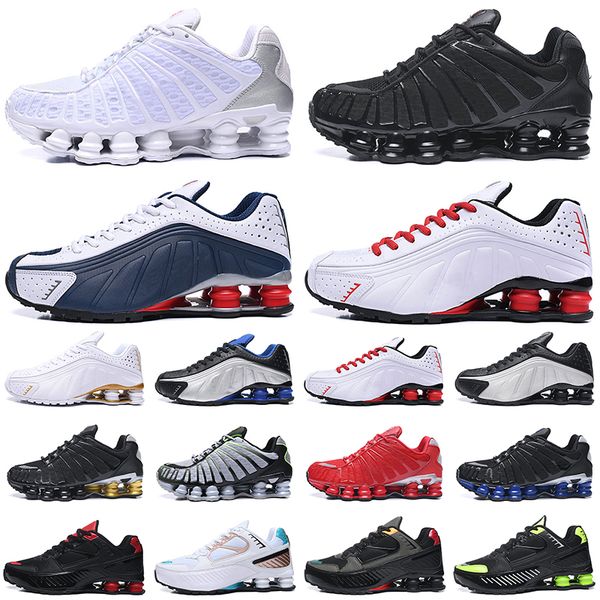 

discount shox tl men running shoes r4 og enigma triple black white sunrise speed red lime blast silver mens trainers outdoor sport sneakers