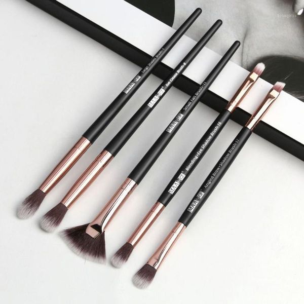 

lot 5pcs hexagonal grid eye makeup brush set shadow beauty tools brushes1