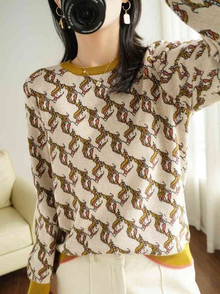 

women's sweaters cotton shirt with round collar, knitted or crocheted sweater long sleeves, urban fashion e7ce, White;black