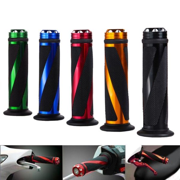 

handlebars 7/8" motorcycle grips hand rubber pedal biker scooter handlebar modified throttle turn grip settle handle
