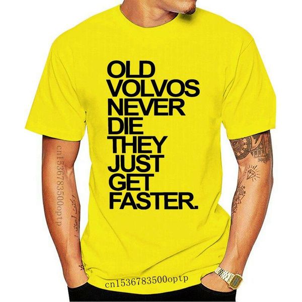 

men's t-shirts men t shirt herren old volvos schnuffel never die cotton graphic funny t-shirt novelty tshirt women, White;black