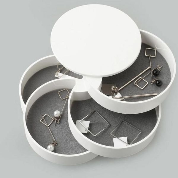 

eyebrow tools & stencils 4-layer jewelry storage box earring holder for women travel tray case with lid bracelets rings