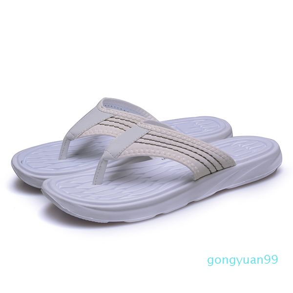 

brand flip flops designer slipper bottoms l beach mens striped sandals causal non-slip summer scuffs huaraches slipp 40-44, Black