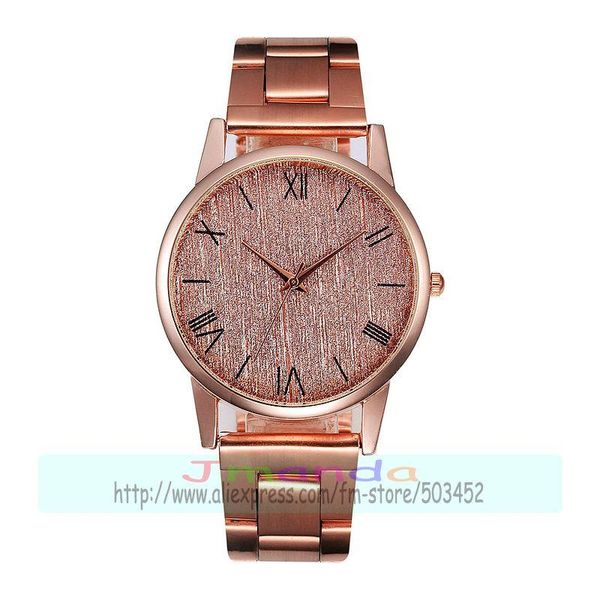 

wristwatches 100pcs/lot 884705 gescar brand alloy watch gold rose silver color roman style wrap quartz casual wholesale clock, Slivery;brown
