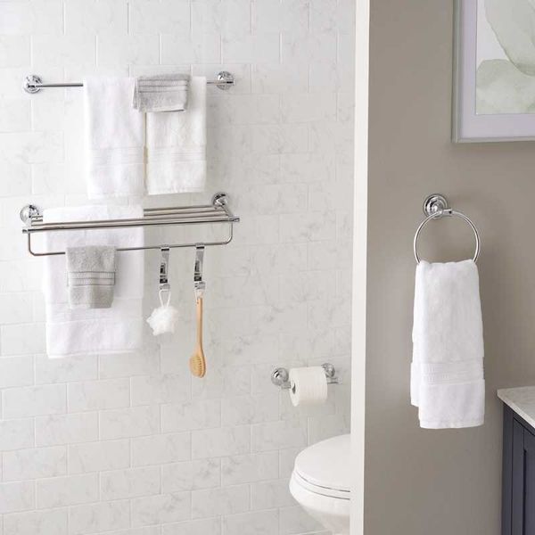 

bath accessory set bathroom hardware towel bar rack toilet paper holder ring robe hook stainless steel accessories