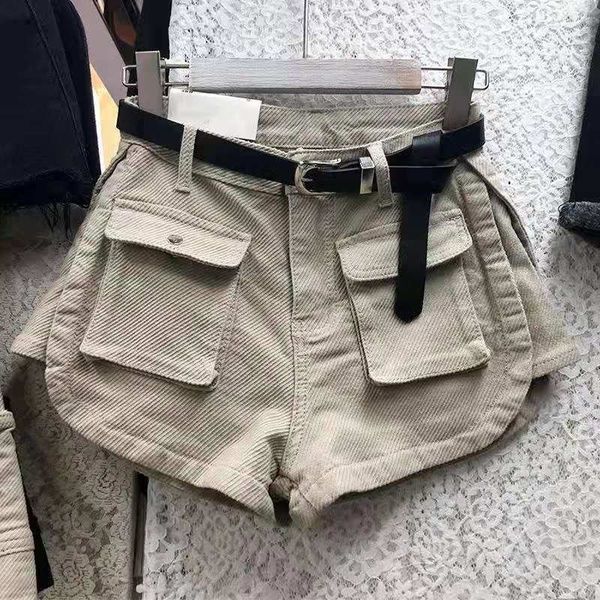

women's jeans arrival summer korean style women casual pocket cotton denim straight pants all-matched button fly shorts w120 q2tt, Blue
