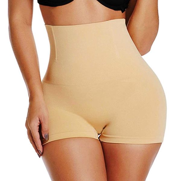 

women's shapers high waist trainer bulifter women body shaper slim cincher bodysuit slimming pant control panties shapewear, Black;white