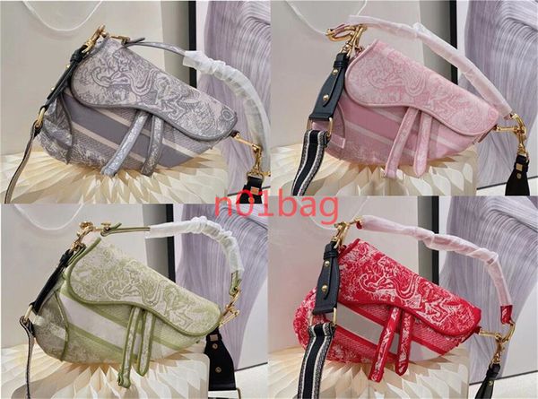 

luxury womens handbag saddle bag genuine leather with shoulder strap purse metal pendant shoulderbags women crossbody bags tiger pattern
