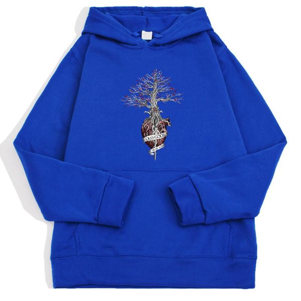 

old gods hear you print hoodies cartoon heart tree pullover casual anime men hooded sweatshirt hip hop man hoodie streetwear men's & sw, Black