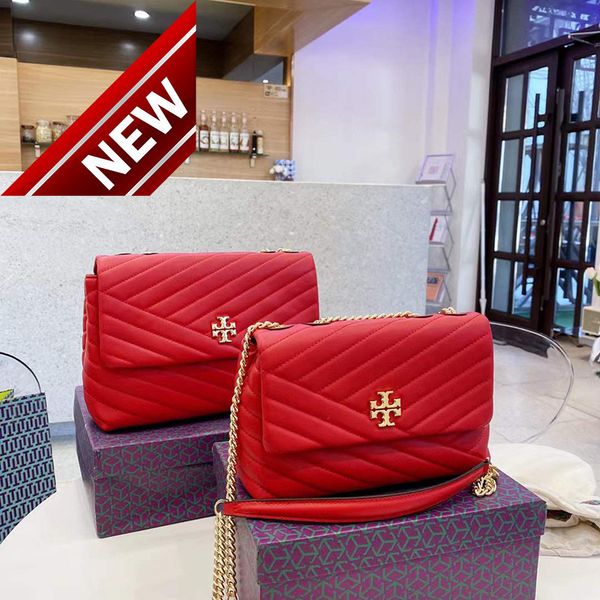 

tb women's 2022 new style square kira small fragrance sheepskin grain rhombic lattice chain bag single shoulder messenger flap