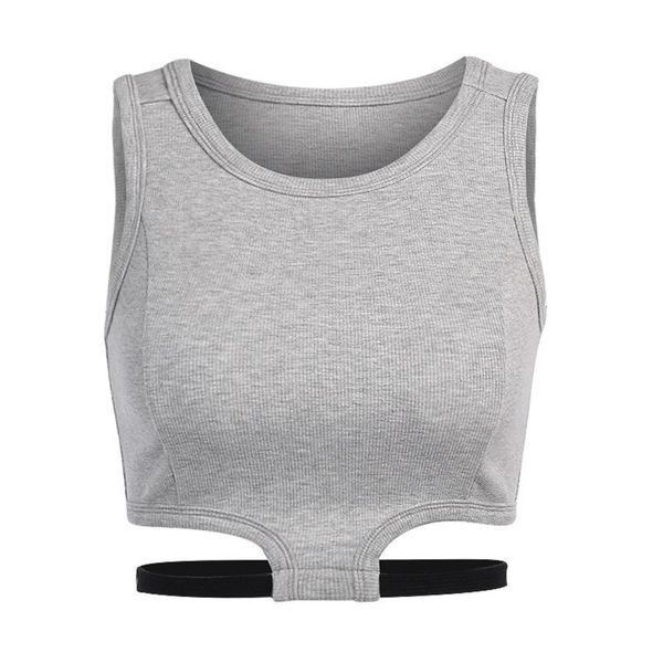 

women sweater fashion sportswear sleeveless solid color ribbed crop summer casual female workout slim fit vest yoga outfit