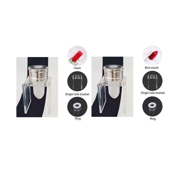 

eyebrow tools & stencils 2 set diy 12.1mm simple lipstick filling tube silicone mold aluminum ring single hole bracket homemade tool
