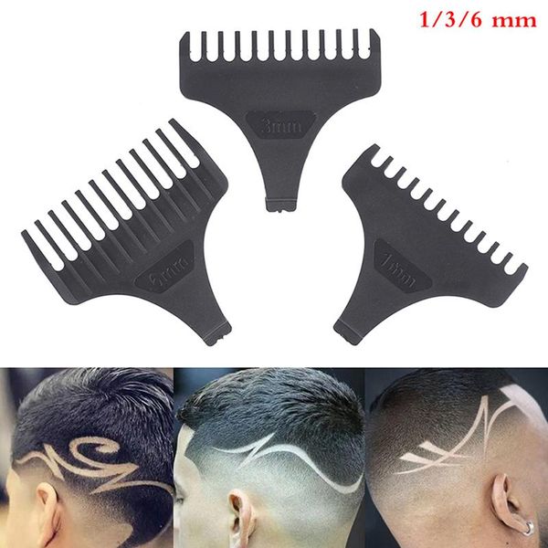 

hair brushes 1pcs universal clipper limit combs guide guard attachment size barber replacement for electric shaver, Silver