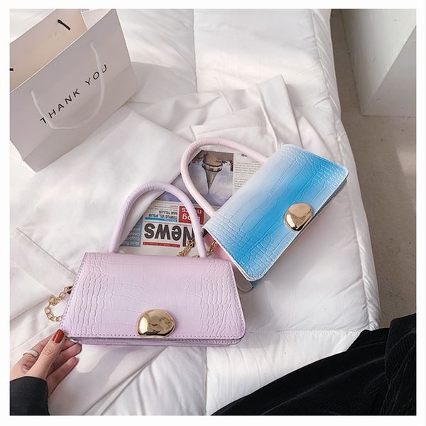 

pu leather purses and handbags for women 2021 bag crocodile fashion new girls female shoppers casual travel wallets, Red;black