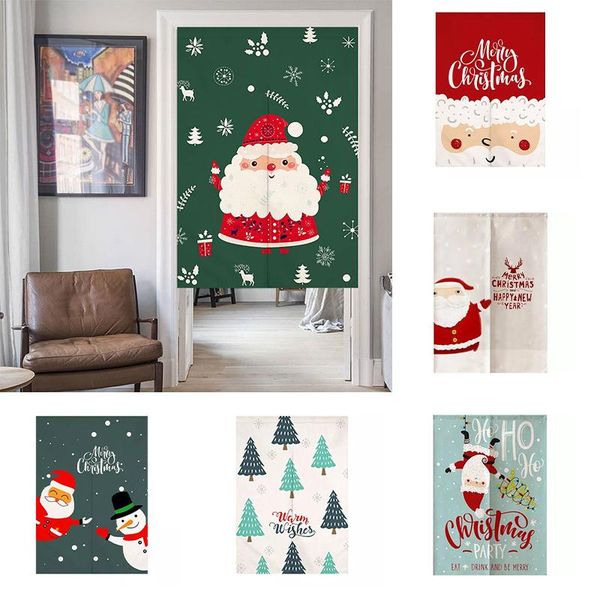 

creative christmas cloth curtain living room bedroom decorative door half panel partition & drapes