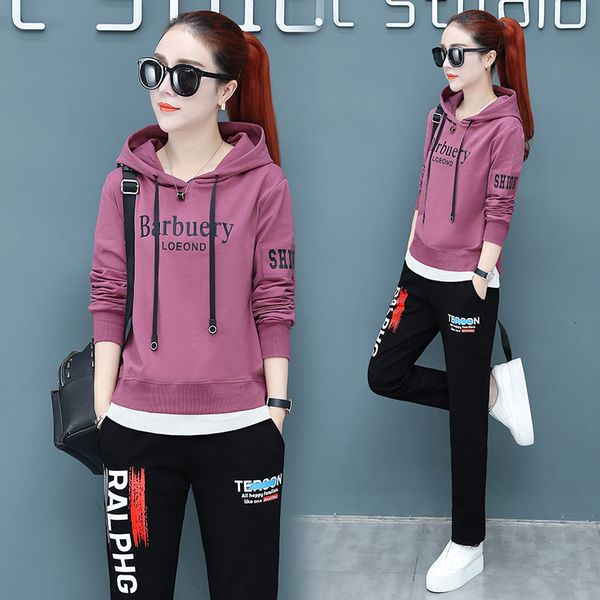 

women's tracksuits autumn, winter and summer leisure sportswear, cotton pajamas, two piece suit, breathable and sweat wicking home, Gray