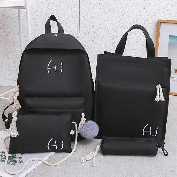 

backpack 2021 luxury school for teenagers girl set bags pink fabric shoulder
