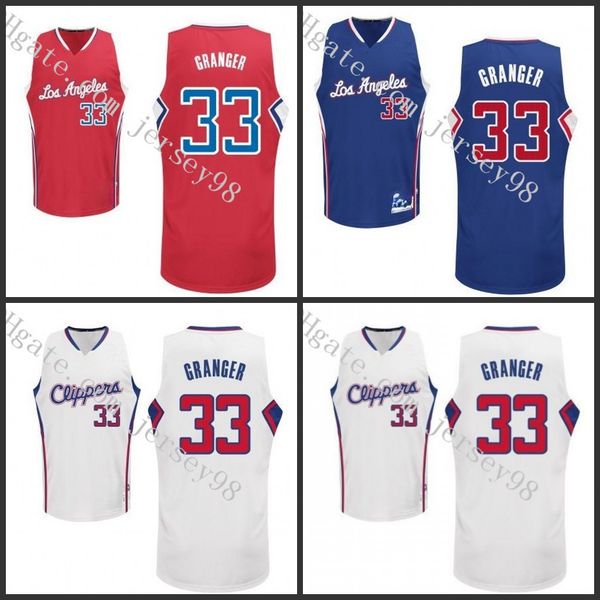 

los angeles clippers men #33 danny granger men retro jersey, Black