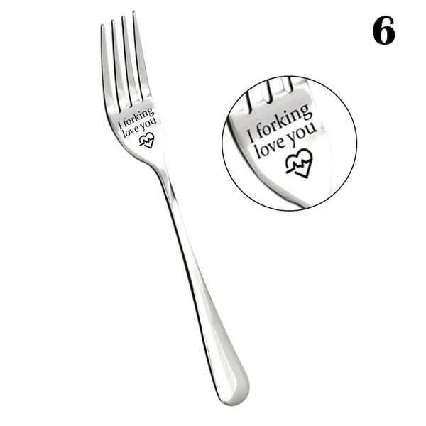 

forks engraved fork gift for husband wife and family letter with box bv789
