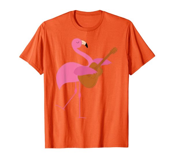

cute pink flamingo playing guitar musician gift t-shirt, White;black