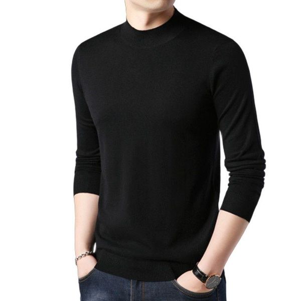 

men's sweaters 2021 autumn men sweater fashion brand casual o-neck slim fit knitting mens and pullovers pullover solid, White;black