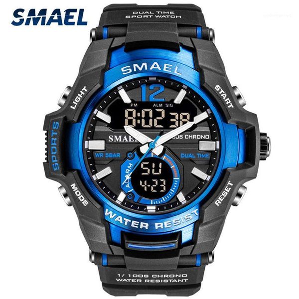 

men military sport watches waterproof mens led digital quartz wrist watch male fashion clock relogio masculino wristwatches, Slivery;brown