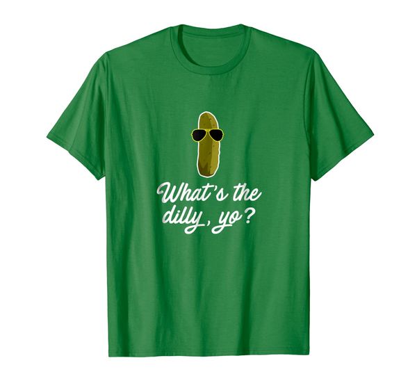 

funny pickle shirt whats the dilly yo food gift, White;black