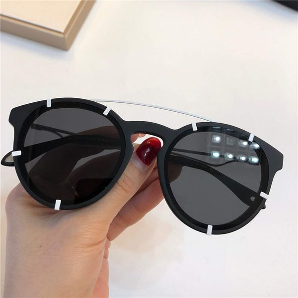 

7088 new sunglasses women fashion oval sunglasses anti-uv lens coated mirror lens full frame with color electroplating mirror with box, White;black