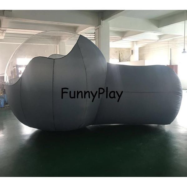 

camping tent for family backyard advertising with pump,airtight inflatable transparent clear grey decontamination bubble tents and shelters