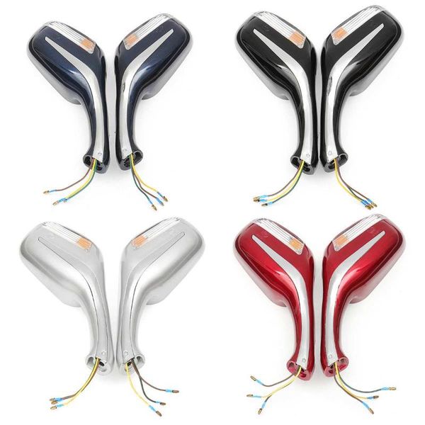 

motorcycle mirrors a pair 8mm scooter mopeds rear view mirror light fit for gy6 50cc 120cc 250cc with