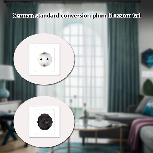 

smart power plugs k92f 2-pin black eu plug to iec320 c5 male short cable lead wire adapter