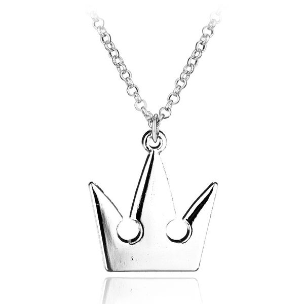 

personalized simple crown style design metal necklace with pendant high-quality fashion casual gift anniversary party, Silver