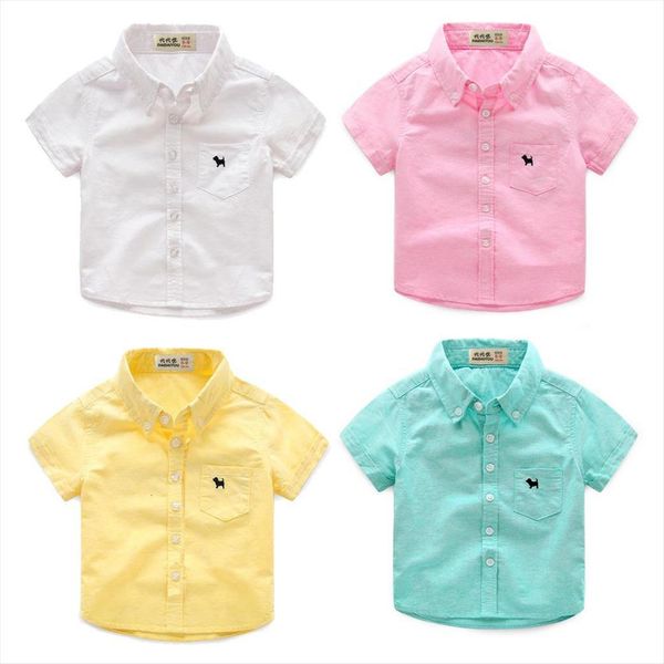 

boy cotton short sleeved shirt summer childrens baby tide, White;black