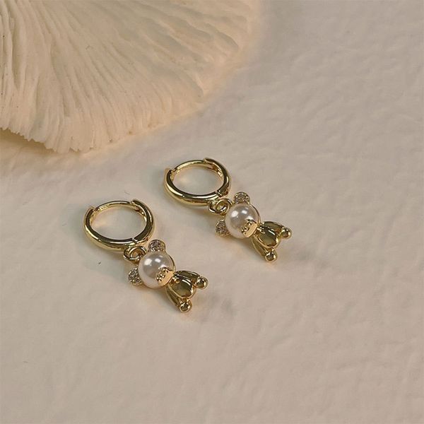 

golden pea earrings fashion tassel ball female summer heart earrings metal, Silver
