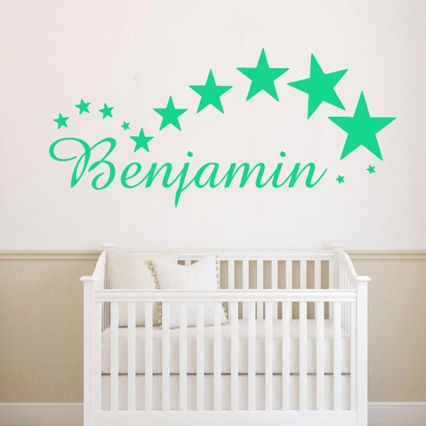 

wall stickers star strong sticker custom name creative art decal kids room decoration