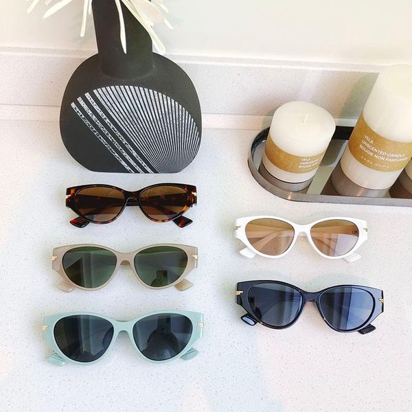 

sunglasses cateye women retro small cat eye sun glasses brand designer colorful eyewear for female, White;black
