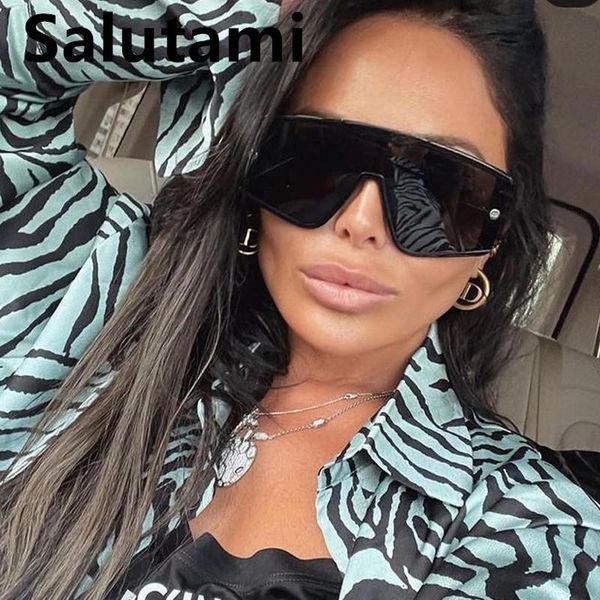 

sunglasses vintage oversized one piece flat for women black sun glasses female rivet gradient uv400 eyewear, White;black