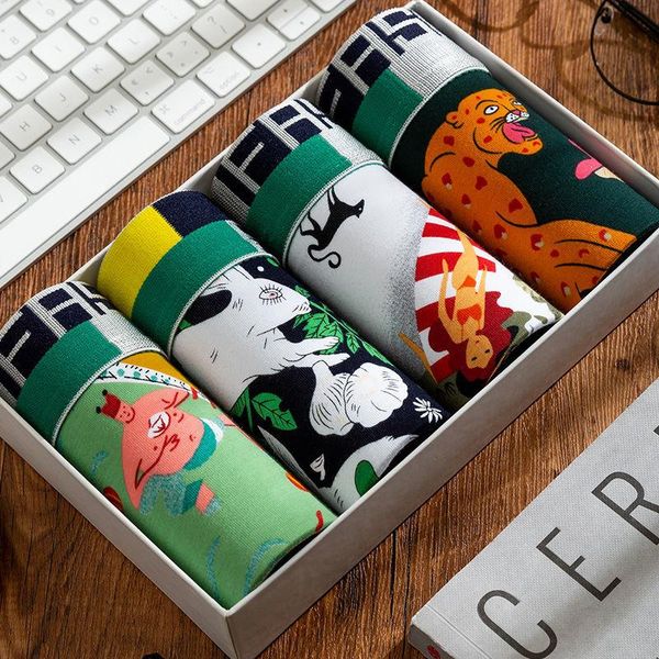 

underpants mens underwear boxer men cuecas masculinas, Black;white