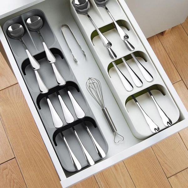 

kitchen dishes gadgets drawer closet cutlery organizer storage container utensil holder spoon chopsticks knife stand & organization