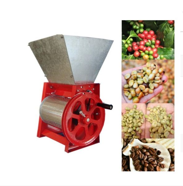 

fresh coffee huller machine manual industrial equipment pulper small bean peeling small size high efficiency