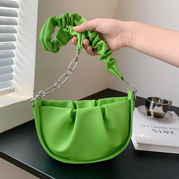 

evening bags folds design small shoulder bag 2021 fashion summer travel trends purses and handbags chain