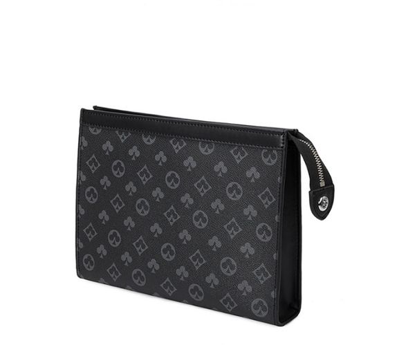 

letter flower print coffee black lattice bags mens women zipper designer purses toiletry cosmetic bag pouch luxury travel clutch handbag