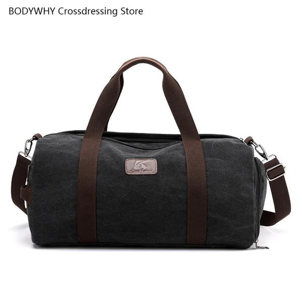 

duffel bags canvas travel bag fashion trend large capacity portable men and women short sports fitness