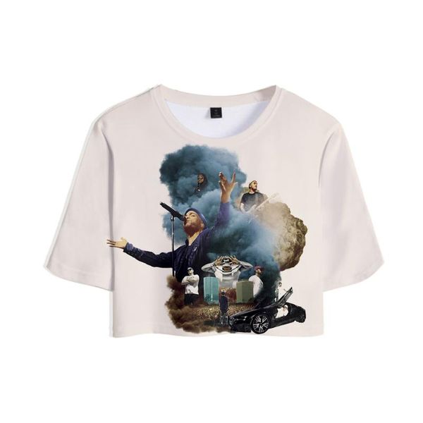 

women's t-shirt 2021 anderson.paak 3d print girl short women casual t shirt, White